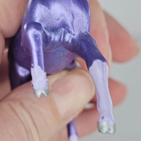Breyer Custom Stablemate Horse Rearing Arabian Purple Cloven Hooves CM - Picture 4 of 7